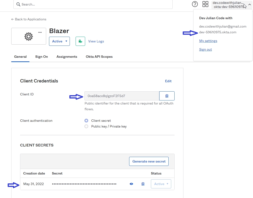 Authentication and Authorization with Okta in .NET 6 Blazor Server